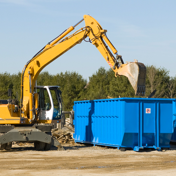 can i rent a residential dumpster for a construction project in Marble City OK